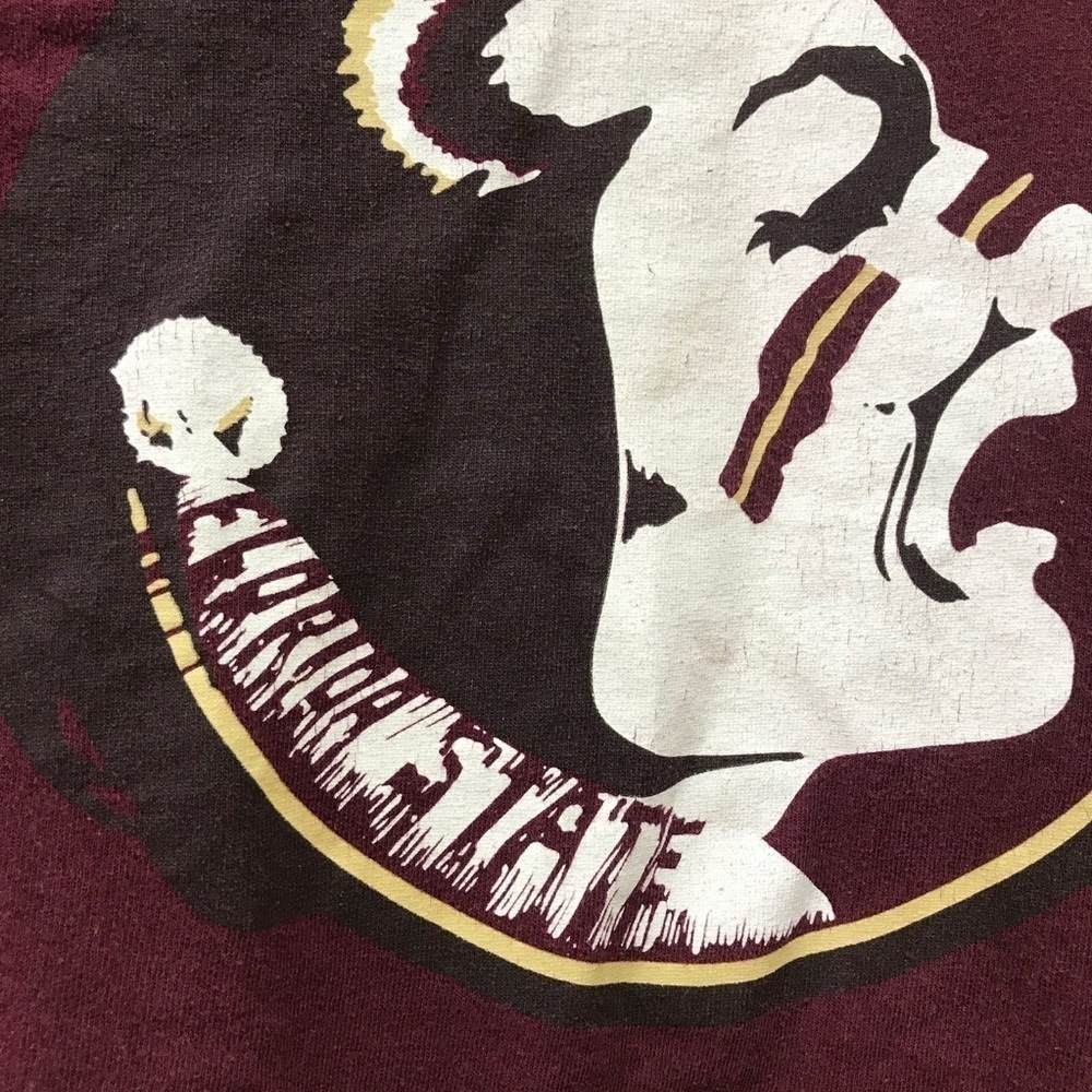 Adidas Florida State Maroon Short Sleeve graphic T-shirt fan Merch vtg